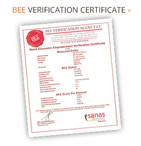 BEE Verification Certificate